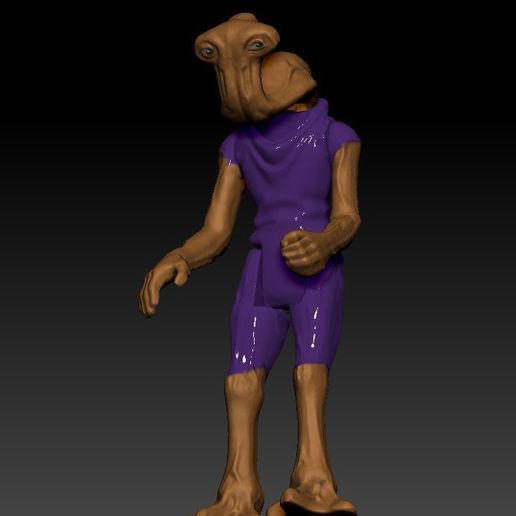 ScreenShot937.jpg Star Wars .stl Hammerhead .3D action figure .OBJ Kenner style.