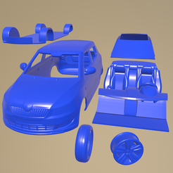 a04_005.png STL file Skoda Fabia 2011 Printable Car In Separate Parts・3D printing design to download
