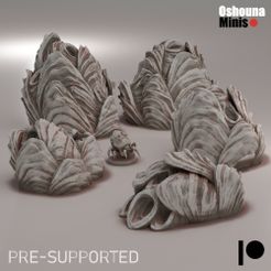 Nests.jpg 3D file Deep Hive - Alien Nests・3D printable model to download