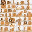 654.jpg Animals Relief Bundle - 3D STL File For CNC Wood Carving, Cnc Router Files, Cnc relief files, 3d printer files