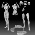 peças.png Annie Female Titan  From attack on Titan Shingeki no Kyojin 3D print model