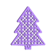 Flat_tree_cross.stl Christmas tree decorations with infill patterns (Pre-made stl files)