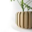 misprint-8609.jpg The Panu Planter Pot with Drainage | Tray & Stand Included | Modern and Unique Home Decor for Plants and Succulents  | STL File