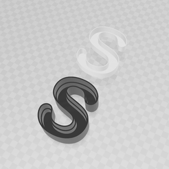 S.png Datei 3MF LED Buchstabe S Korpus + Deckel・Modell für 3D-Druck zum herunterladen