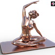 Sculpt-Nude-girl-Yoga-pose-Side-Bend.png Файл STL Sculpt Nude girl Yoga pose Side Bend・3D-печатная модель для загрузки