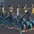 X23 - All Poses.png Heroicas - Figure 2 - X23 - 3D print model