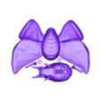 mothmanself standing parts.stl Self standing mothman figure commercial version