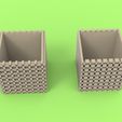 ZBrush-Document6.jpg cube Pattern Planter 3d printable for gardening