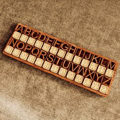 SlV4j-jiauj7sujvhhldwyfz2qaek3.jpg 3D-Datei Alphabet-Puzzle - Montessori-Spielzeug・3D-druckbares Design zum Herunterladen
