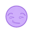 Emojiface B.stl SMIRKING FACE EMOJI SOLID SHAMPOO AND MOLD FOR SOAP PUMP