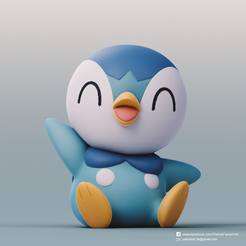 Piplup_2.png Fichier STL gratuit Piplup(Pokemon)・Objet pour impression 3D à télécharger