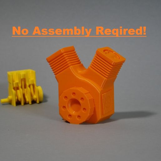 Print in Place V-Twin Engine!