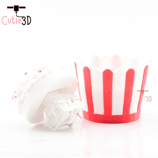 👌 Cutie3D Twisty Keycap Fidget Clicker Popcorn Bucket Keychain ...