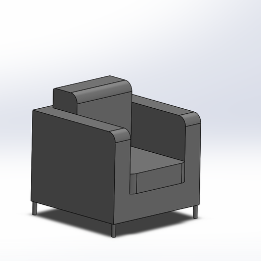 Armchair ,  Single seat 3D model