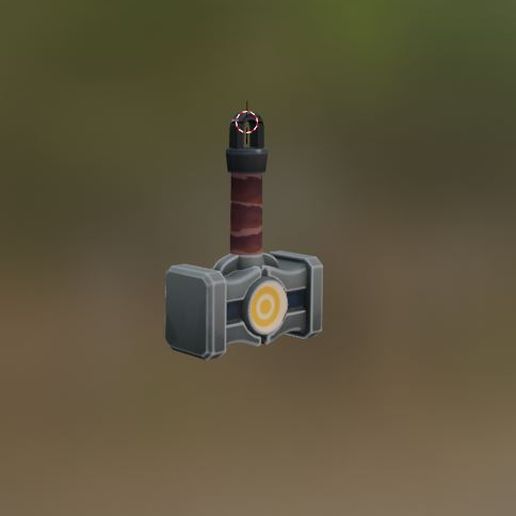 Descargar archivo OBJ VALORANT "Hammer Time" BREACH HAMMER KEYCHAIN