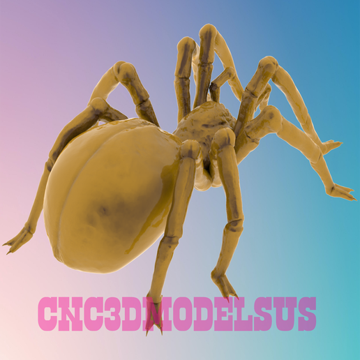 1.png SPIDER 1 3D MODEL STL FILE FOR CNC ROUTER LASER & 3D PRINTER