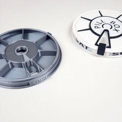 PB5_1.jpg Free STL file Pill Box V5 - Large Apertures - Days Only・3D printer design to download