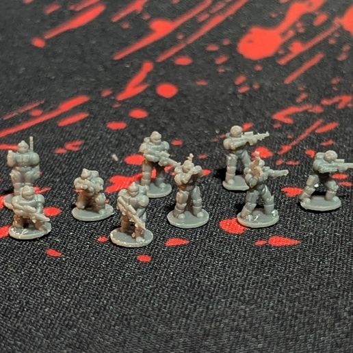 😵 BattleTech 6mm Rifle Infantry・Free STL File for 3D printing・Cults
