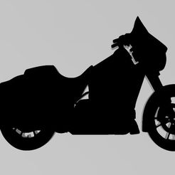 STREETGLIDE.jpg Fichier STL PORTE CLEF HARLEY STREETGLIDE・Modèle imprimable en 3D à télécharger