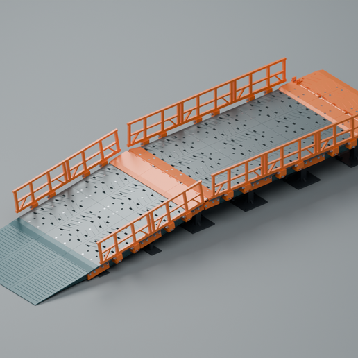 MESHOPIA MX180 — Modular RC Loading Dock & Bridge | 1:14 | Adjustable 50–150 mm