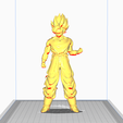 3.png Goku Battle Damage 3D Model