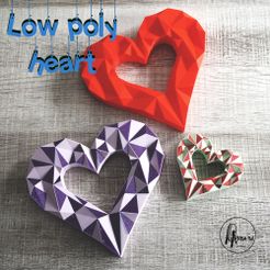 heart-instagram.jpg STL-Datei Herz low poly kostenlos・Vorlage für 3D-Drucker zum herunterladen, Area3d