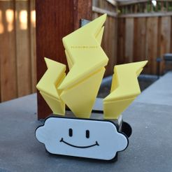b87d10579fccbe358b0b1d731c2551aa_display_large.JPG Бесплатный STL файл Mario Kart 8 - Lightning Cup Trophy・3D-печатная модель для скачивания