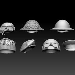 5675464.jpg STL file HELMET BRODIE and caps・3D printable model to download