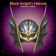 1.jpg Black Knight Helmet From Marvel Comics - Fan Art 3D print model