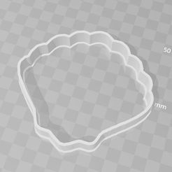 sheel.JPG STL-Datei shell sea cookie cutter・3D-druckbare Vorlage zum herunterladen