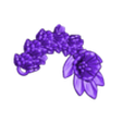 AppleBDragonTailKeychain.stl Apfelblüte Flexibler Babydrache