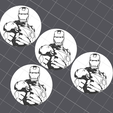 iron-man.png Marvel Comics Tire Valve Stem Cap - Pack of 7