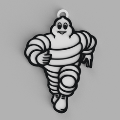 tinker.png Free STL file Michelin Doll Running , key ring - pendant - earring・3D printable model to download