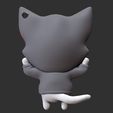 4g.jpg cat hooded keychain