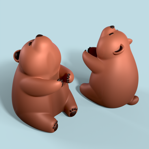 CUTE BEAR PEN OR STYLUS HOLDER