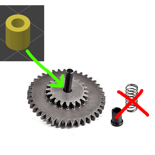 VFC SPUR GEAR SPACER replaces spring airsoft