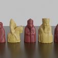 untitled.jpg Printable Medieval Medieval Chessmen Chess Set 2 OBJ 3MF 3D model