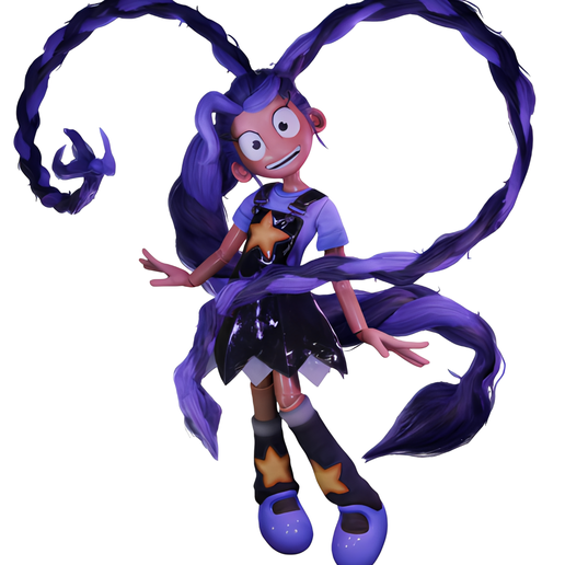 Lily Lovebraids STL – Poppy Playtime Horror Doll Statue – 3D Printable Model for Resin & FDM