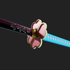 Screenshot_971.png Free STL file Mitsuri Kanroji Nichirin katana・3D printable design to download