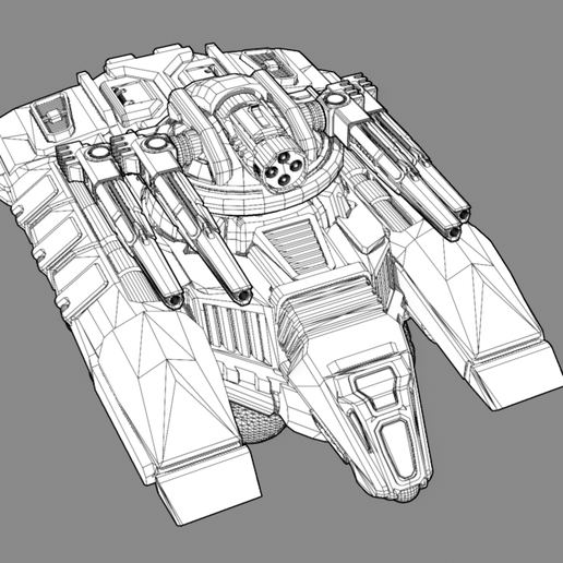 🪖 White Rider Conquest Tank SDS-H1D・ STL File for 3D