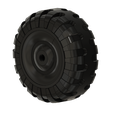 Marx-Western-Auto-Truck-Tire-v3.png Marx Tractor Trailer/Semi Toy Truck Tire and Wheel  Lumar Style 21.00x 24
