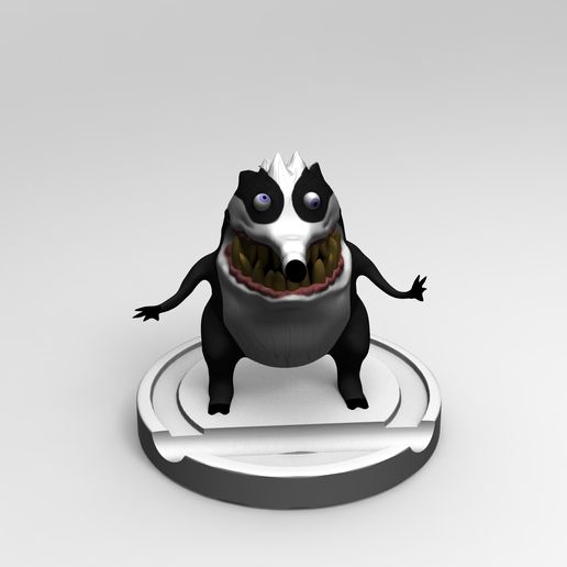 Badger Woodpeaker - 3D model önizlemesi