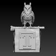 erete.jpg NCAA - Temple Owls football mascot statue - 3d print