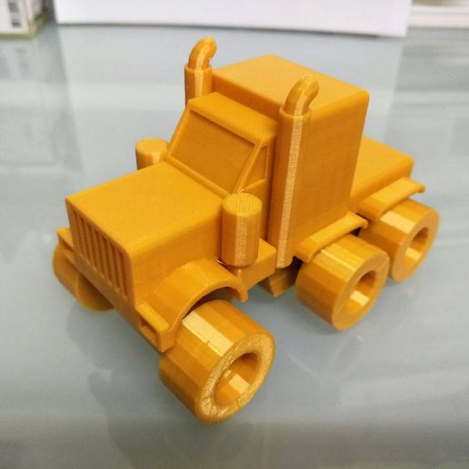 American truck (no container) - 3D model önizlemesi