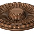 Rosette11-08.JPG Classical Ceiling Medallion and rosette 3D print model