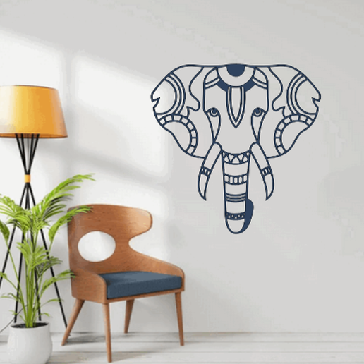eleexpmle.png STL-Datei wall decor elephant herunterladen • 3D-druckbares Objekt, satis3d