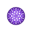 esfera_voronoid_navidad.stl Voronoi mesh sphere Christmas pendant
