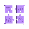 puzzle m.stl puzzle key ring