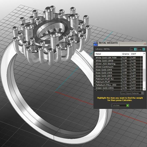 16.jpg Engagement ring OVAL 7x5mm 06ct -STL printable