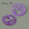 Runic-Pentacle-7.png Free STL file Mannaz Rune Keychain・3D printable design to download